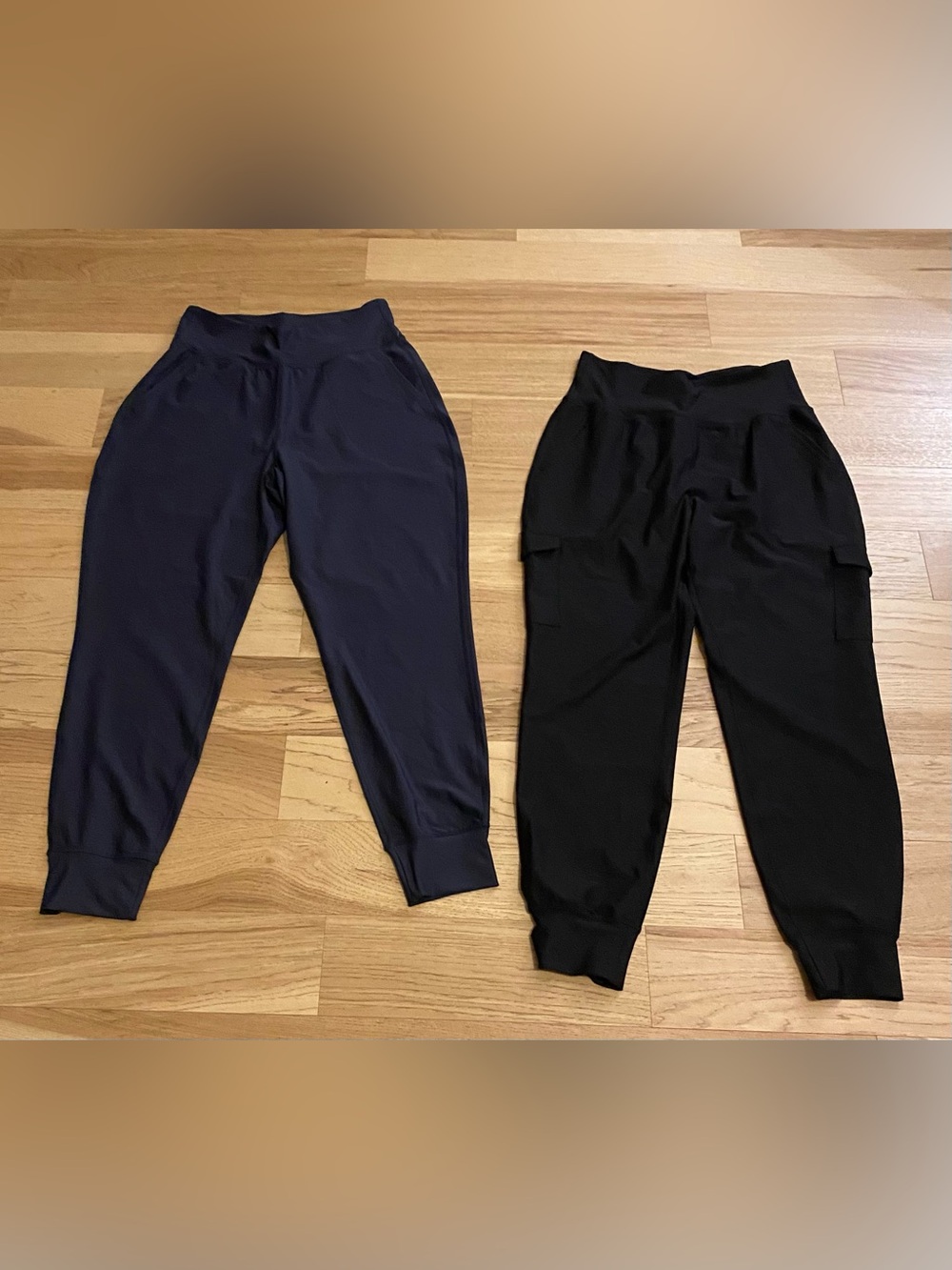 Women’s Old Navy High-Waist Jogger Pants - Black & Navy Size LG Tall